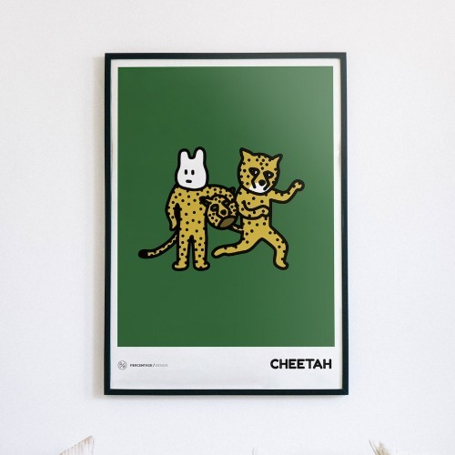 [포스터] 치타와 토끼 A3